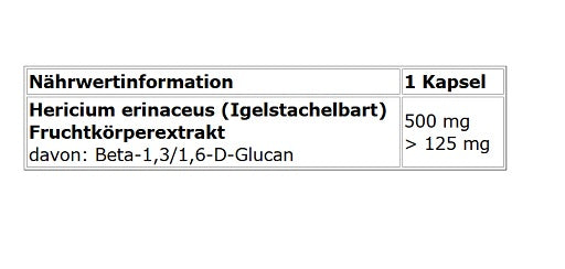Olimp Lion's Mane Mushroom 60 Kapseln