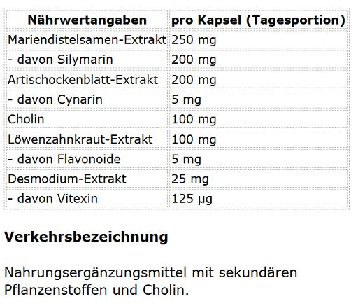 ProFuel Mariendistel Komplex 120 Kapseln
