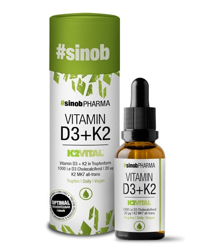 Sinob Vitamin D3 K2 Tropfen 10ml - German Muscle Nutrition