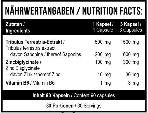 MST - Tribulus 1000 (90 Tabl.) - German Muscle Nutrition