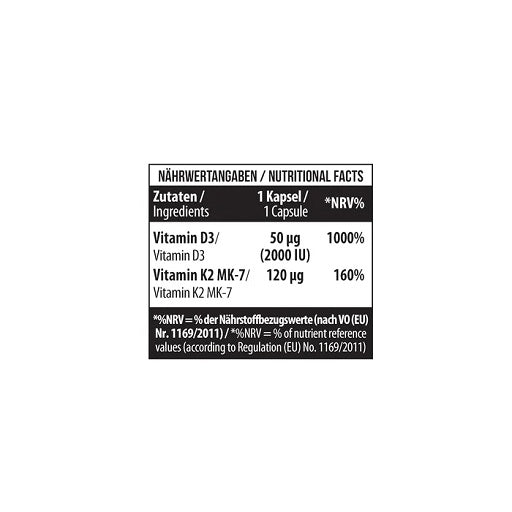 MST - Vitamin D3  K2  MK-7 120 Kapseln