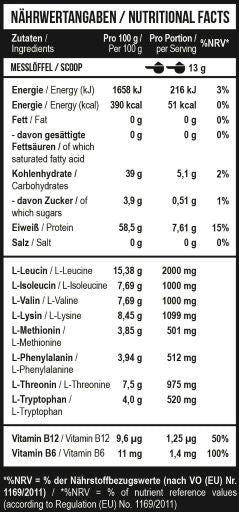 MST - BCAA & EAA 520g Zero - German Muscle Nutrition