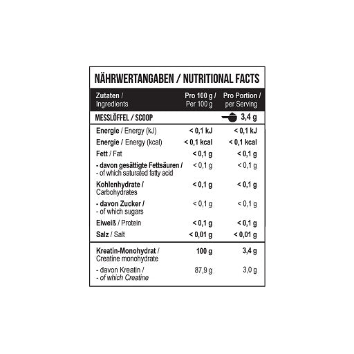MST - Creatin Monohydrate 500g