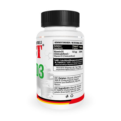 MST - Vitamin D3 5000IU 120 Softgels - German Muscle Nutrition