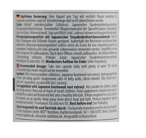 MST - Resveratrol 150mg 60 Kapseln