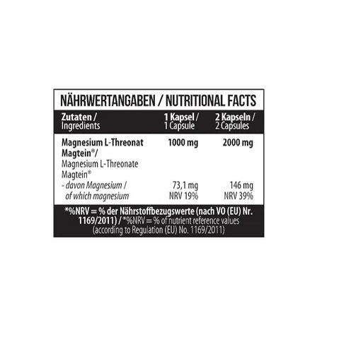 MST - Magnesium L-Threonate Magtein® 1000mg - 60 Kapseln