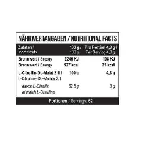 MST - Citrulline Malat 300g Unlfavored
