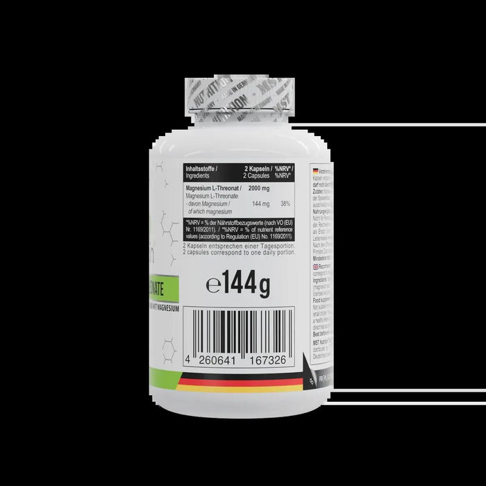 MST - Magnesium L-Threonate Magtein® 1000mg - 120 Kapseln