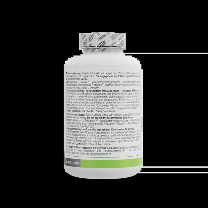 MST - Magnesium L-Threonate Magtein® 1000mg - 120 Kapseln