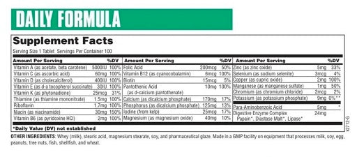 Universal Daily Formula 100 Tab. - German Muscle Nutrition