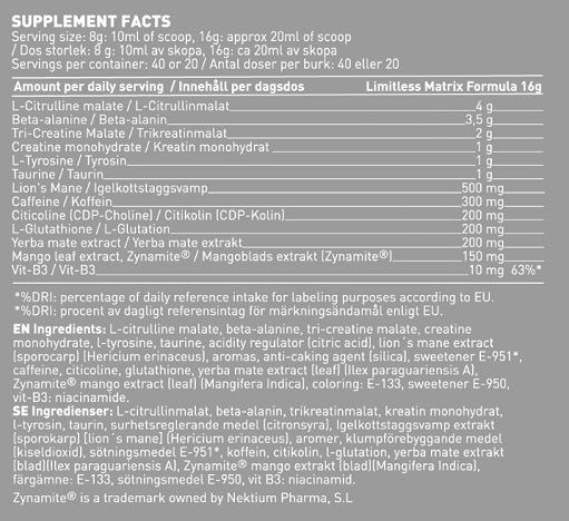 Swedish Supplements Project X 320 g - German Muscle Nutrition