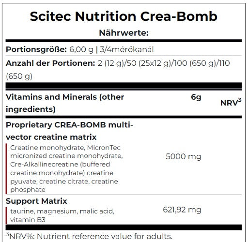 Scitec Crea-Bomb 660g - German Muscle Nutrition