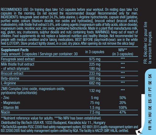 BioTech Black Test 90 Kapsel - German Muscle Nutrition