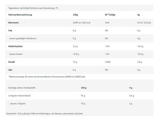 BioTech Arginin 300g
