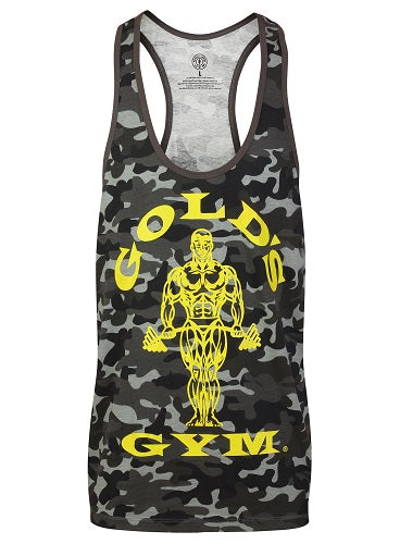 Gold´s Gym GGVST051 Muscle Joe Premium Tank Camo - black - German Muscle Nutrition