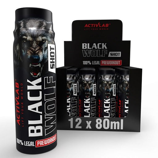 Activlab Black Wolf Shot Preworkout 12 x 80ml - German Muscle Nutrition