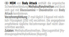 Body Attack MSM 100 Caps - German Muscle Nutrition