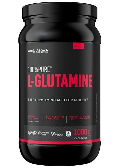 Body Attack Pure L-Glutamine 1kg - German Muscle Nutrition