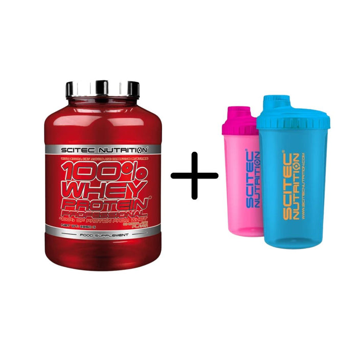 Scitec Nutrition 100% Whey Protein Professional 2350g Eiweiss  + Gratis Shaker