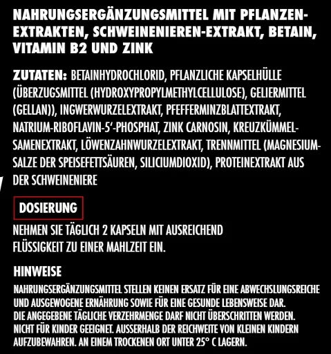 Big Zone Gut 60 Kapseln - German Muscle Nutrition