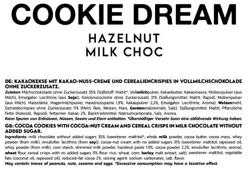 INLEAD Cookie Dream Hazelnut 128g - German Muscle Nutrition