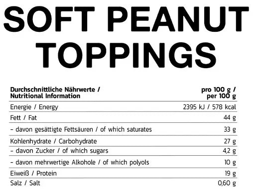 INLEAD Soft Peanut Toppings 150g - German Muscle Nutrition