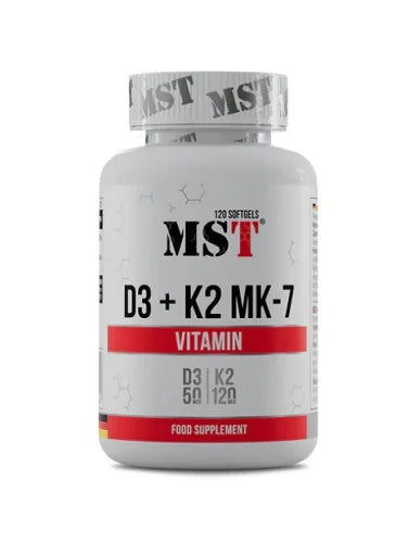 MST - Vitamin D3 K2 MK-7 120 Kapseln - German Muscle Nutrition