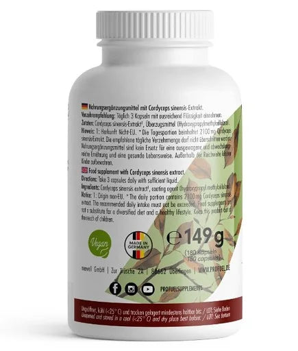 ProFuel CORDYCEPS Vitalpilz 180 Kapseln